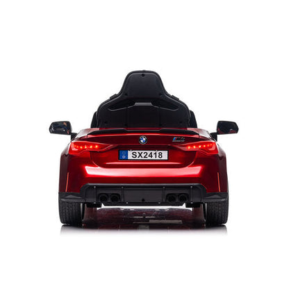 BMW M4 12V Kinderauto metallic Rood
