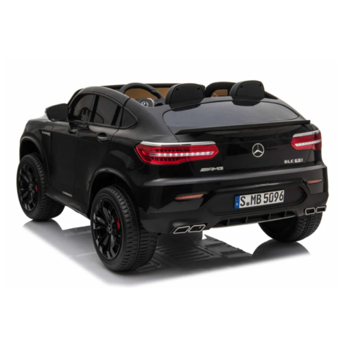 Mercedes Benz GLC63S AMG 12V 2 persoons kinderauto zwart