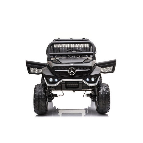 Mercedes Unimog 12V kinderauto Zwart