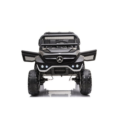 Mercedes Unimog 12V kinderauto Zwart