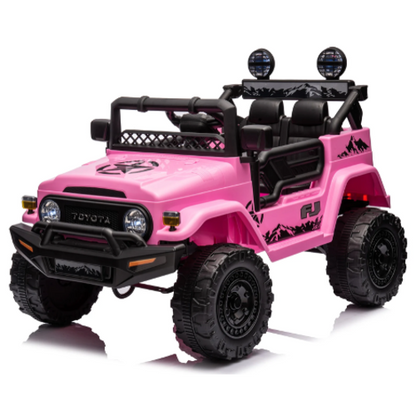 Toyota FJ Cruiser 12V kinderauto Roze