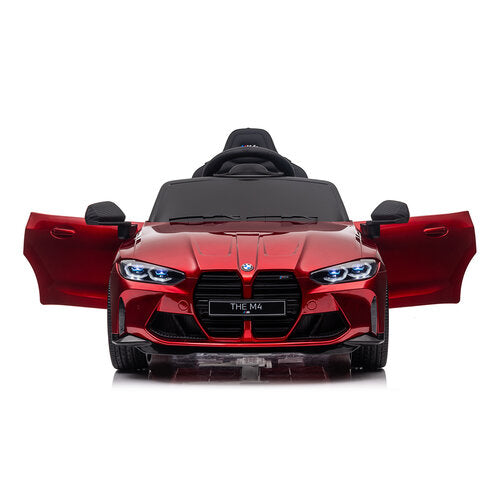 BMW M4 12V Kinderauto metallic Rood