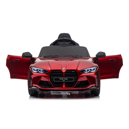 BMW M4 12V Kinderauto metallic Rood