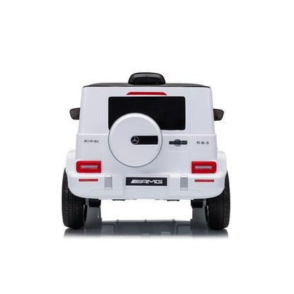Mercedes G63 AMG 12V Kinderauto Wit