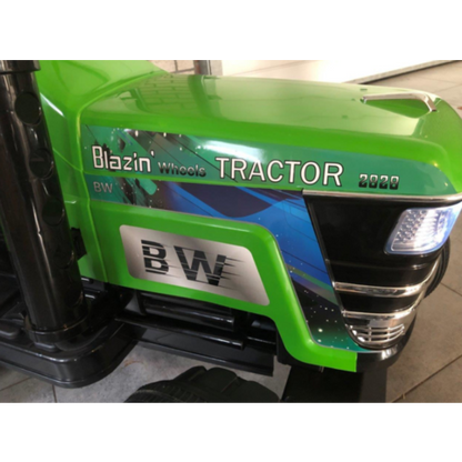 Blazin Wheels 12V kindertractor groen