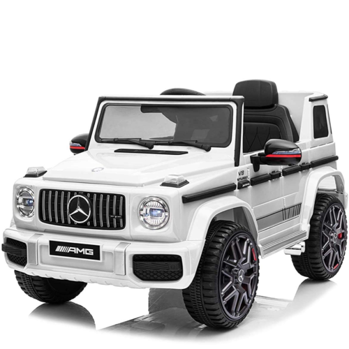 Mercedes G63 AMG Cabrio 12V Kinderauto Wit