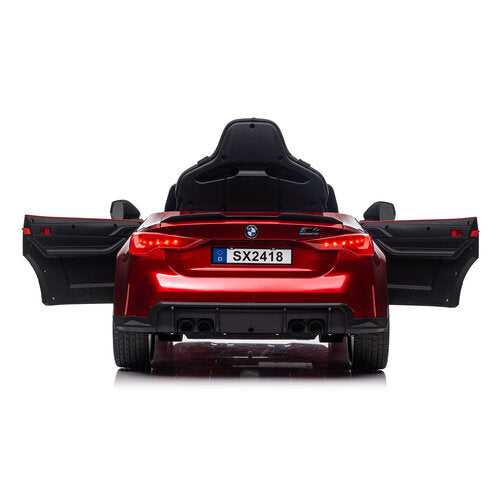 BMW M4 12V Kinderauto metallic Rood