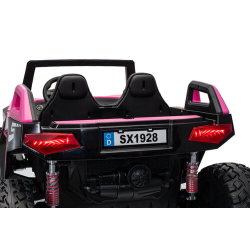 Buggy Clash 24V Hogesnelheid 2-persoons kinderauto roze