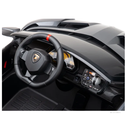 Lamborghini Veneno 12V 2 Persoons Elektrische Kinderauto Metallic Grijs