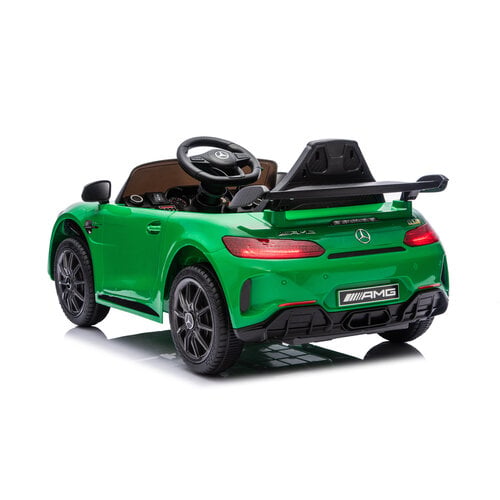 Mercedes AMG GTR 12V kinderauto Groen