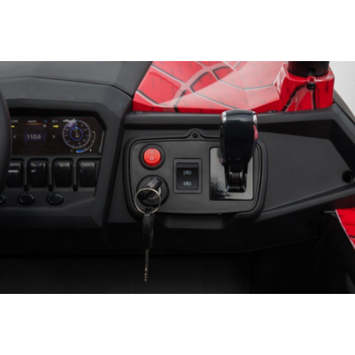 UTV-MX Buggy 12V 2-Persoons Kinderauto Rood