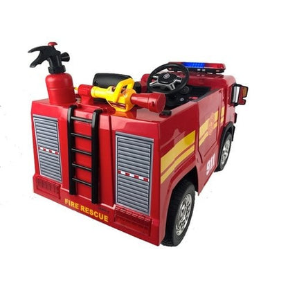 Brandweer kinderauto 12V Rood