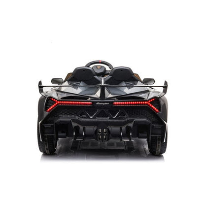 Lamborghini Veneno 12V 2 Persoons Elektrische Kinderauto Metallic Grijs