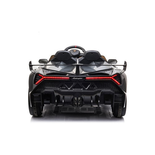 Lamborghini Veneno 12V 2-persoons elektrische kinderauto metallic grijs