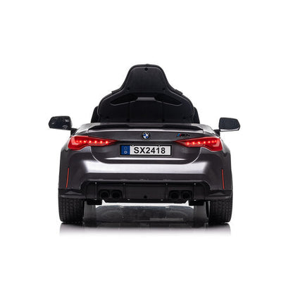 BMW M4 12V Kinderauto metallic Grijs