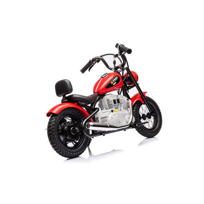 Chopper kindermotor 36 volt Rood