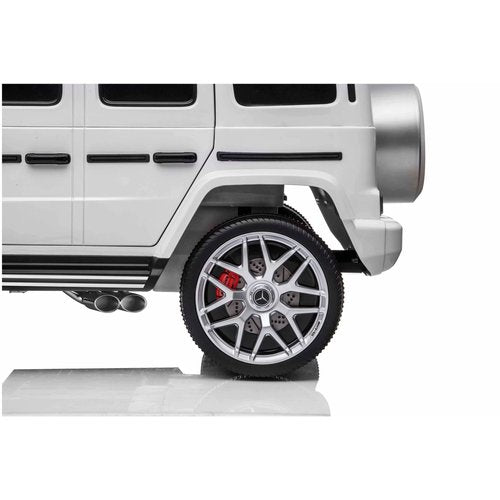 Mercedes G63 12V 2-persoons kinderauto Wit