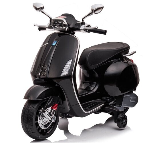 Vespa Sprint 6V Kinderscooter Zwart