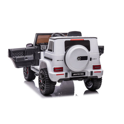 Mercedes G63 AMG XL Cabrio 24V Kinderauto Wit
