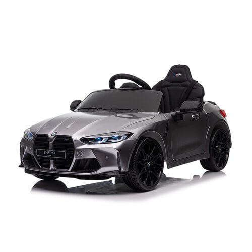 BMW M4 12V Kinderauto metallic Grijs