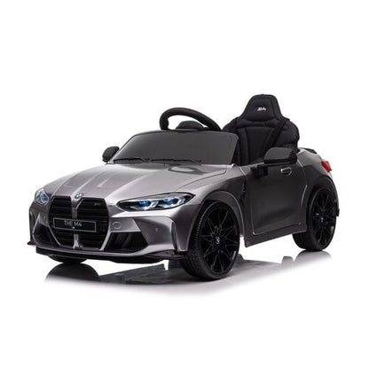 BMW M4 12V Kinderauto metallic Grijs