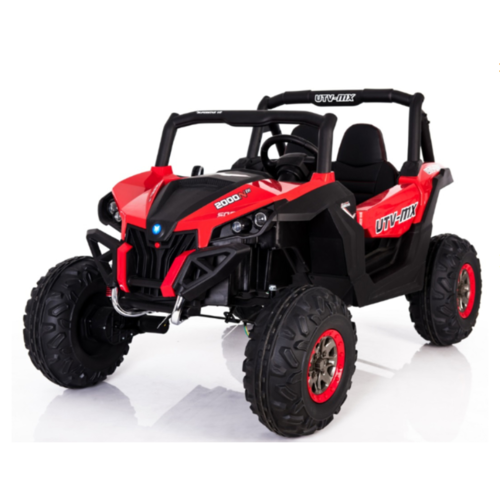 UTV-MX Buggy 12V 2-Persoons Kinderauto Rood