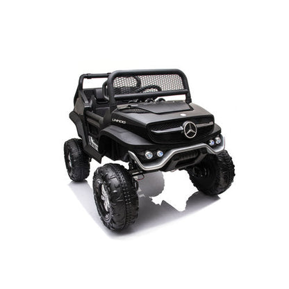 Mercedes Unimog 12V kinderauto Zwart