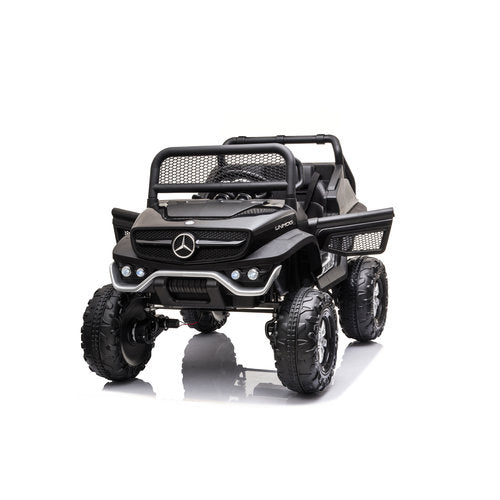 Mercedes Unimog 12V kinderauto Zwart