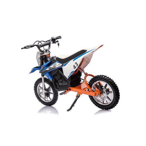 Elektrische kindermotor Dirtbike Crossmotor 36V 500W Blauw - Oranje