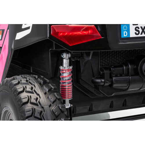 Buggy Clash 24V Hogesnelheid 2-persoons kinderauto roze
