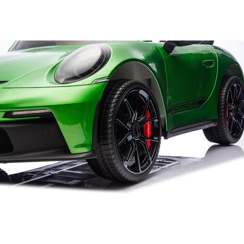 Porsche 911 GT3 24V 2-persoons kinderauto metallic Groen