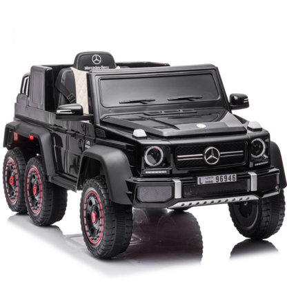 Mercedes G63 6X6 AMG 12V Elektrische Kinderauto Zwart