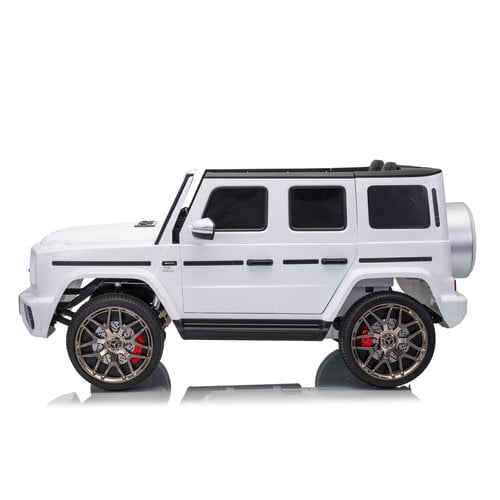 Mercedes G63 12V 2-persoons kinderauto Wit