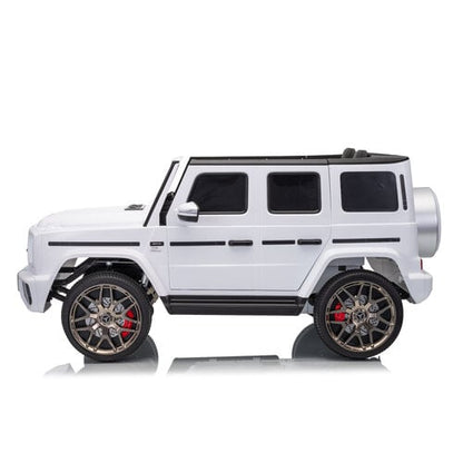 Mercedes G63 12V 2-persoons kinderauto Wit