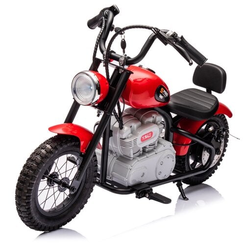 Chopper kindermotor 36 volt Rood