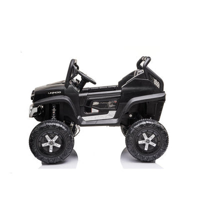 Mercedes Unimog 12V kinderauto Zwart
