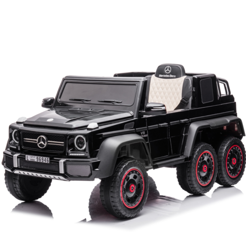 Mercedes G63 6X6 AMG 12V Elektrische Kinderauto Zwart