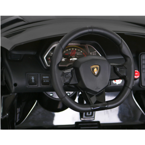 Lamborghini Aventador SVJ 24V Kinderauto 2 persoons Zwart