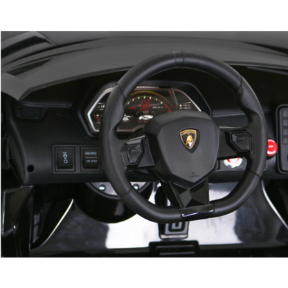 Lamborghini Aventador SVJ 24V Kinderauto 2 persoons Zwart