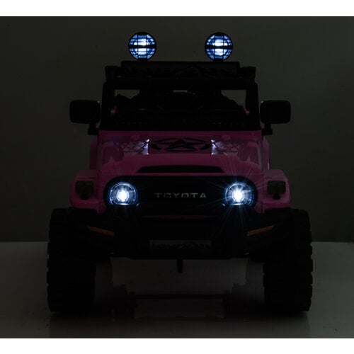 Toyota FJ Cruiser 12V kinderauto Roze