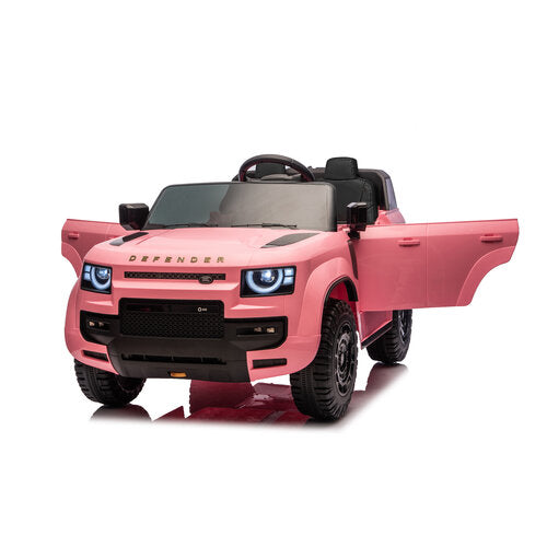 Land Rover Defender 24V 2-persoons kinderauto Roze