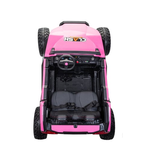 Buggy Clash 24V Hogesnelheid 2-persoons kinderauto roze