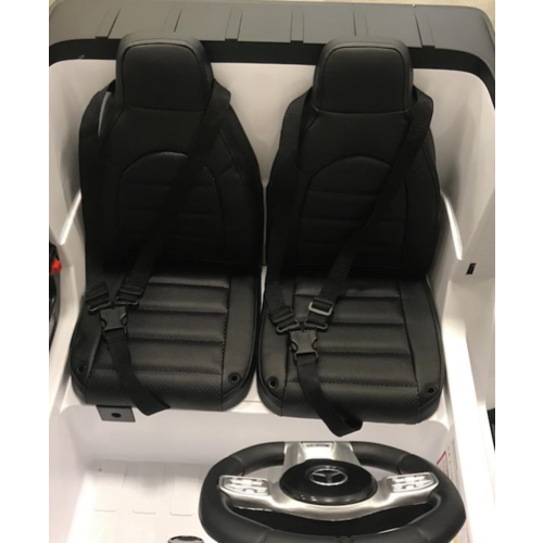 Mercedes G63 12V 2-persoons kinderauto Wit