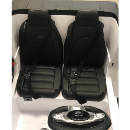 Mercedes G63 12V 2-persoons kinderauto Wit