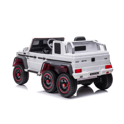 Mercedes G63 6X6 AMG 12V Elektrische Kinderauto Wit
