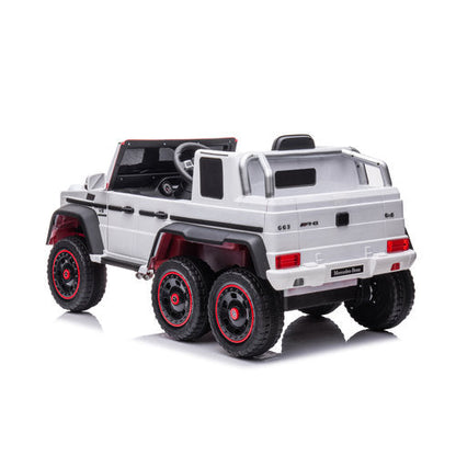 Mercedes G63 6X6 AMG 12V Elektrische Kinderauto Wit