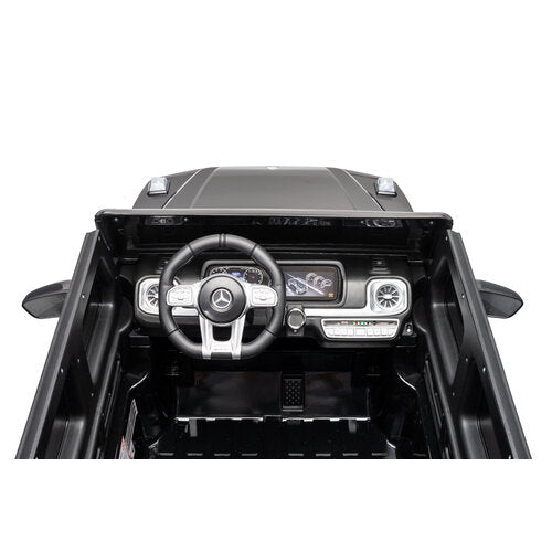 Mercedes G63 12V 2-persoons kinderauto metallic zwart
