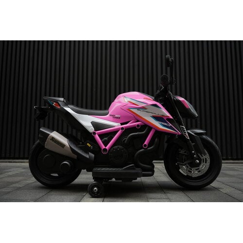 KTM 1290 Superduke kindermotor 12V Roze