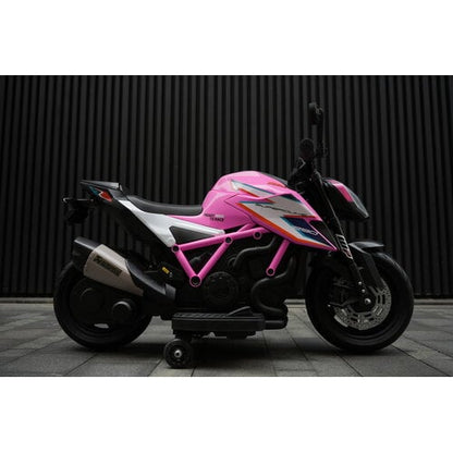 KTM 1290 Superduke kindermotor 12V Roze