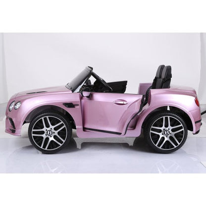 Bentley Continental 12V 2-persoons Kinderauto Metallic Roze